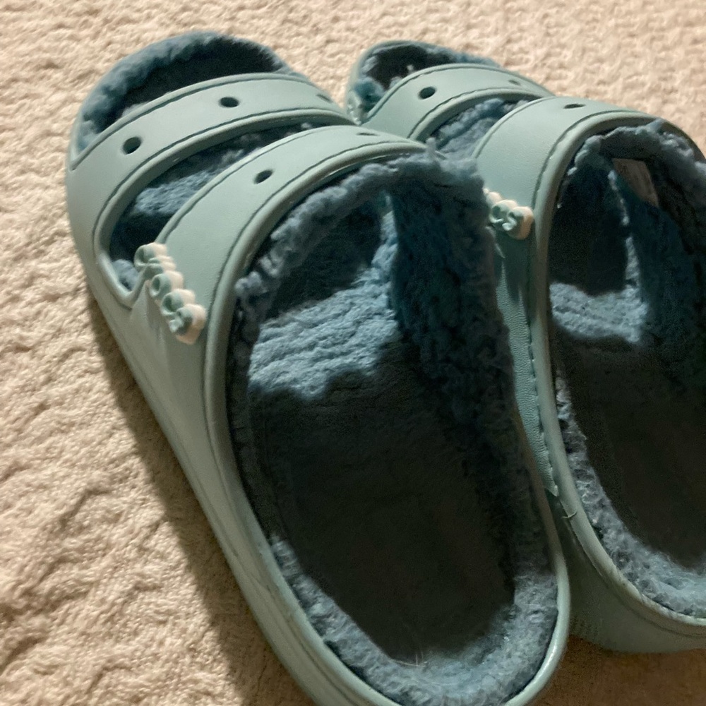 Crocs Cozy Slip-On Clog in Light Teal